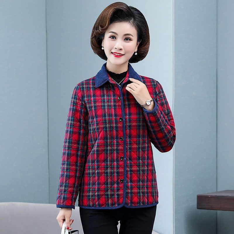 Flannel Shirt Lined - Herfst-winter geruit katoenen overhemd, dikker, lange