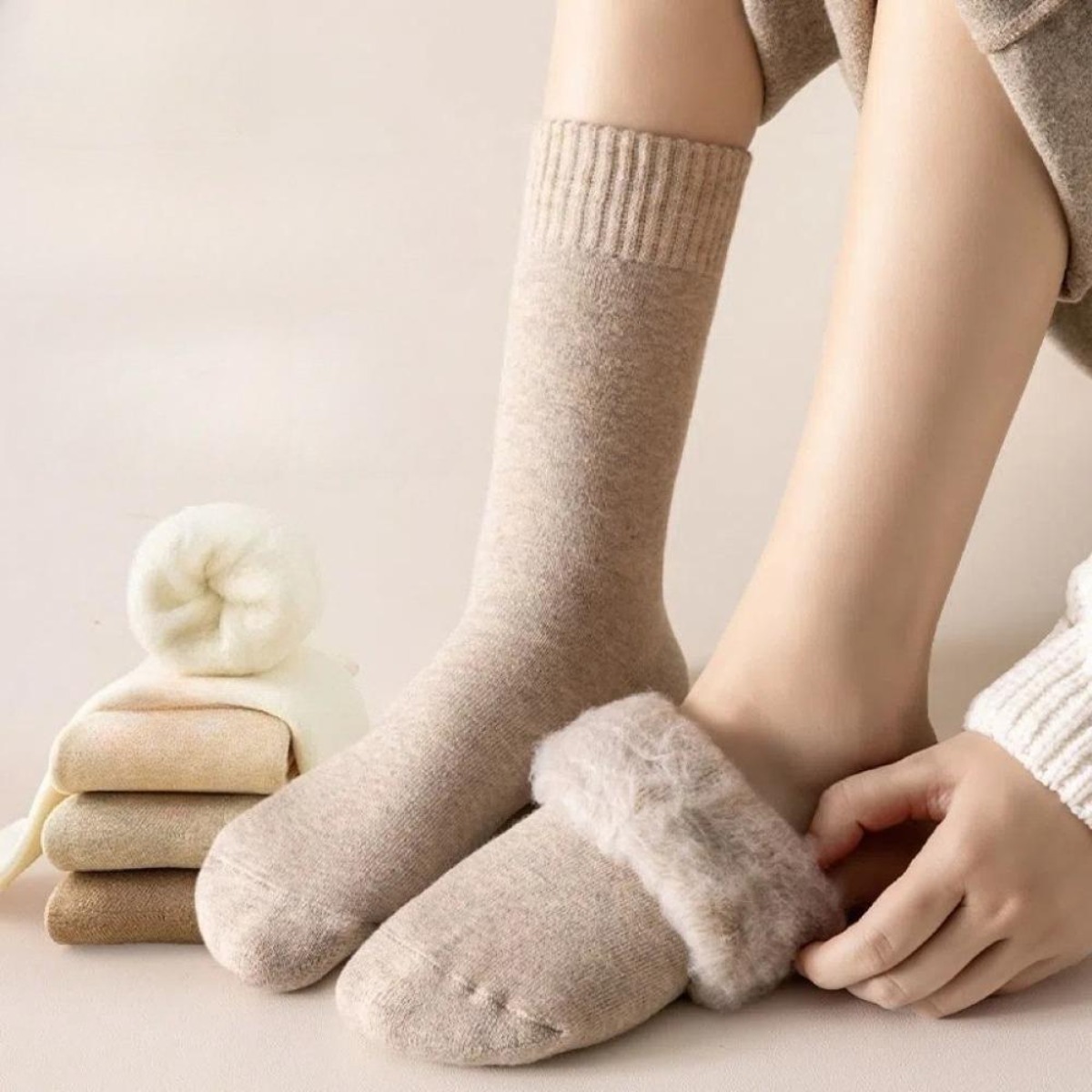Thermal Sock Wool - 1 paar winter warme thermische sokken