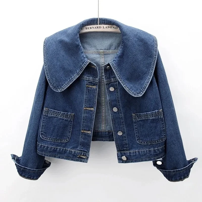 Down Jacket Packable - 2024 Nieuwe Herfst Vrouwen Denim Jas