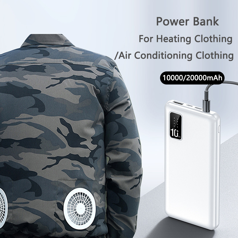 Heated Vest Battery - 20000mAh Power Bank voor verwarmd vest