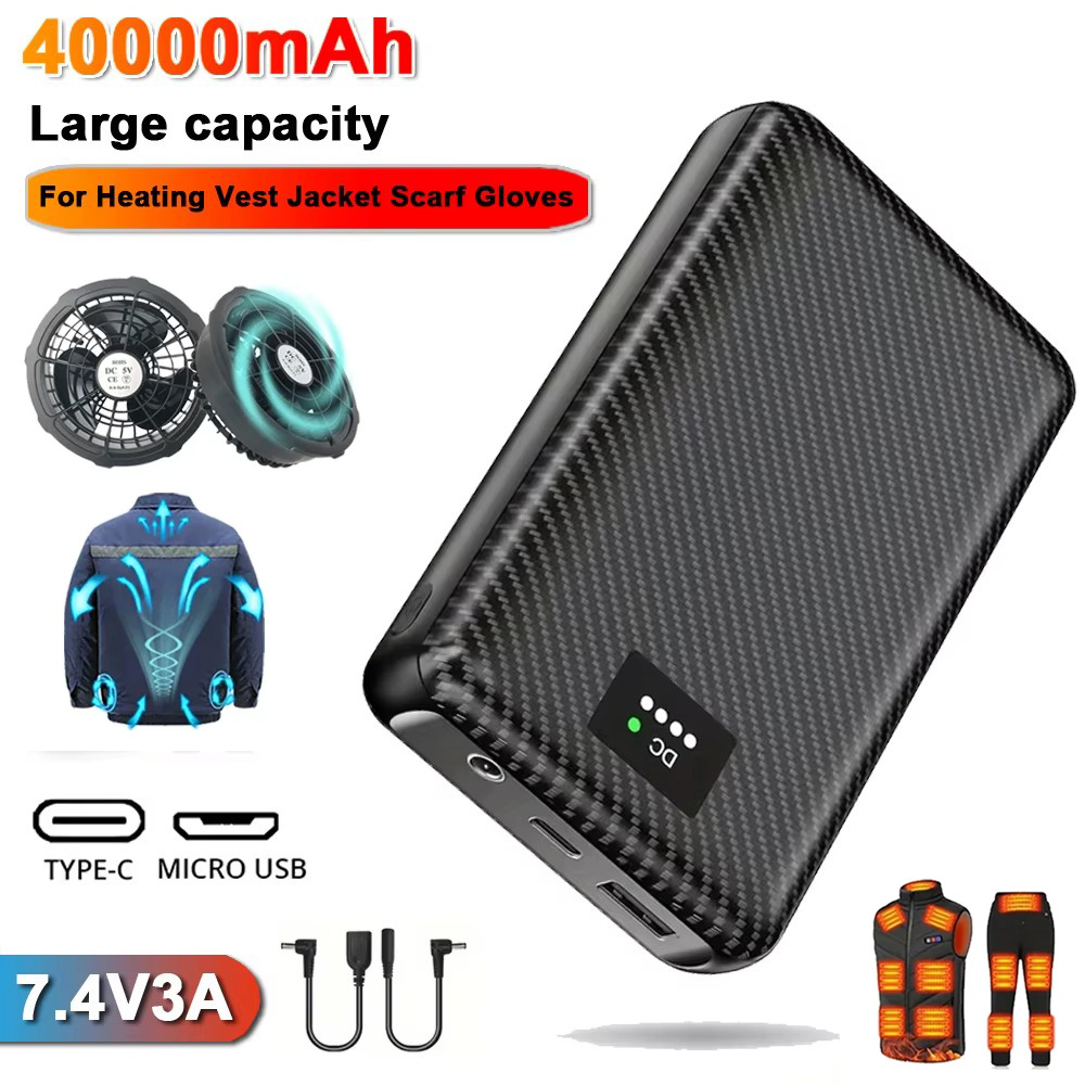 Ranwomen 30000/40000mAh Powerb - Heated Vest Battery recensie en prijs