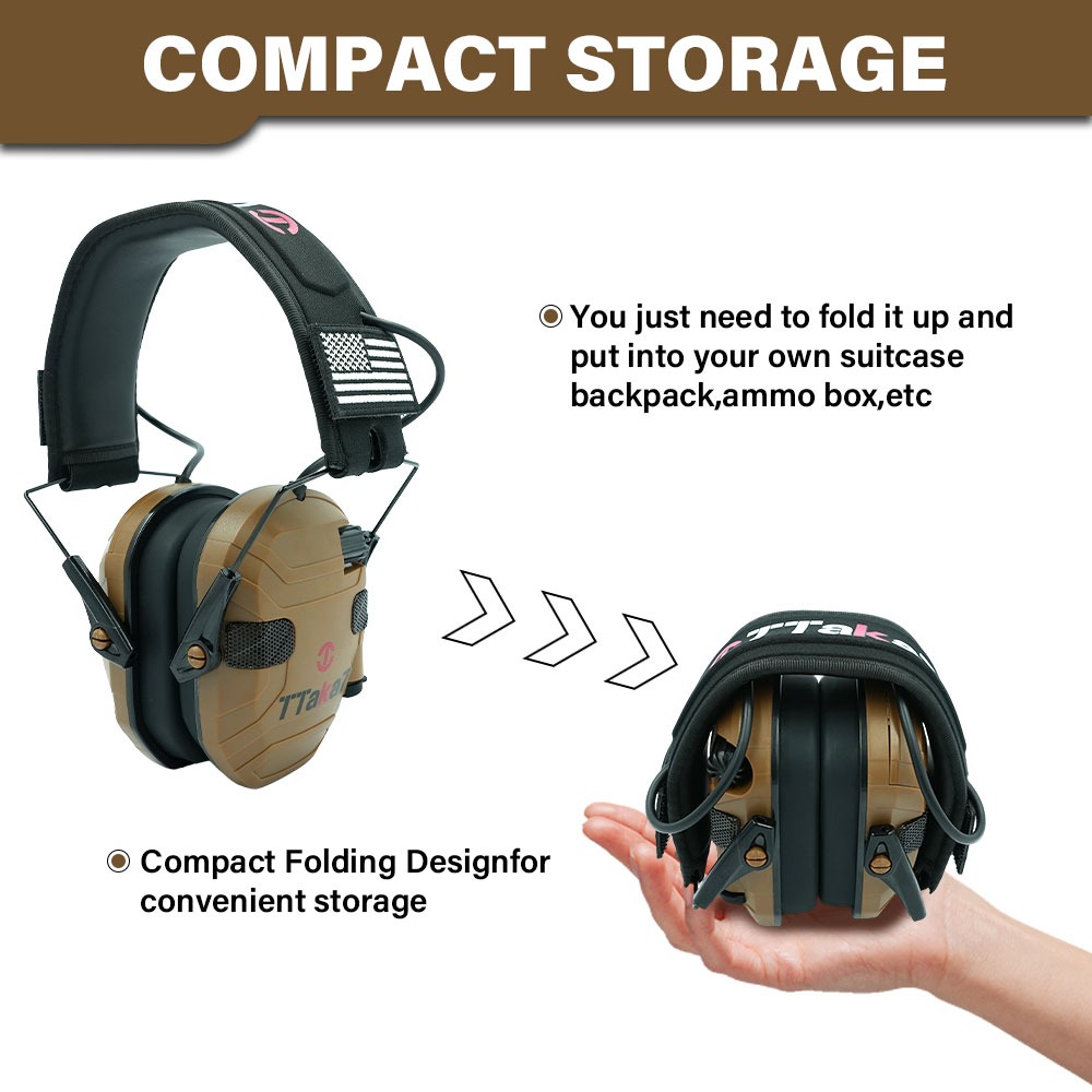 Nieuwe W1/W3 opvouwbare elektr - Earmuffs Foldable recensie en prijs